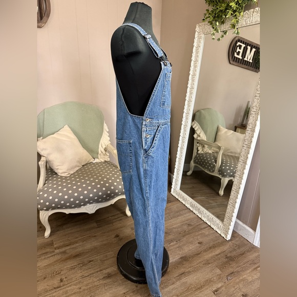 Y2K St. John’s Bay Denim Straight Leg Bib Overalls - Picture 9 of 15